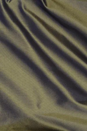 Green Olive Taffeta Silk Fabric