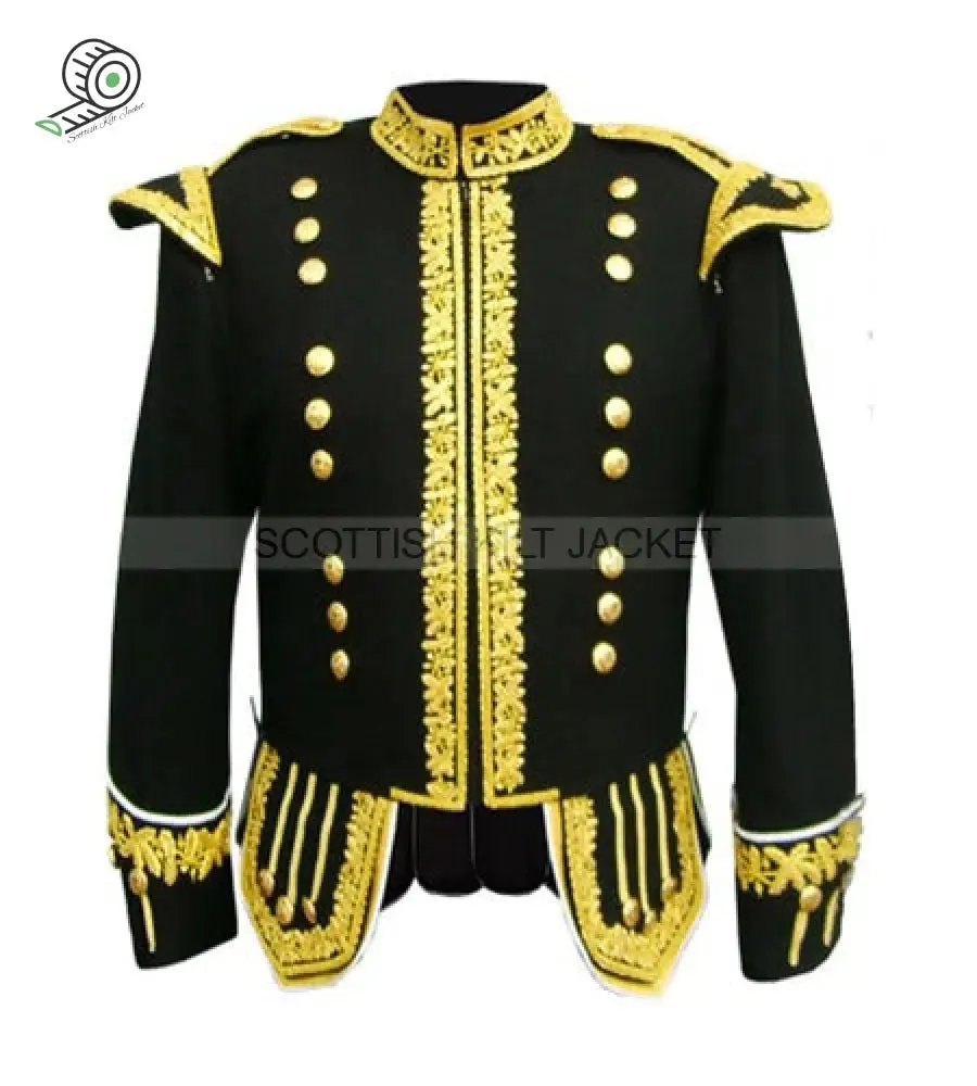 Hand-Embroidered Gold Bullion Royal Doublet