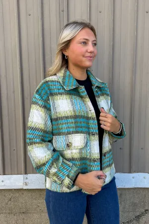 Jade Plaid Jacket