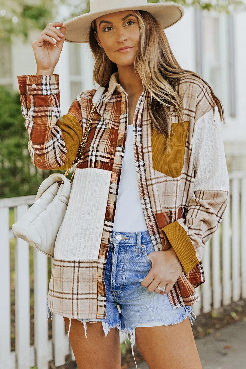 Kind Of A Big Deal Plaid Corduroy Jacket