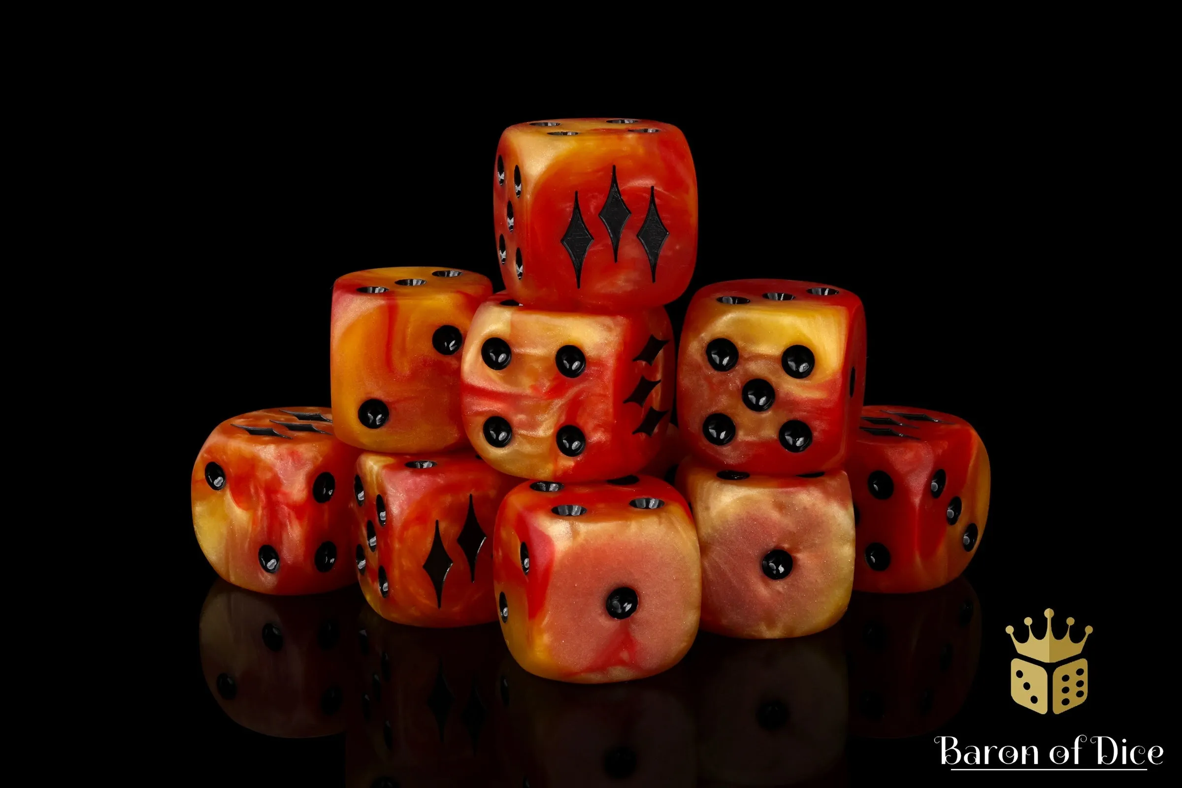 Kings of War: Salamanders - Official Dice Set