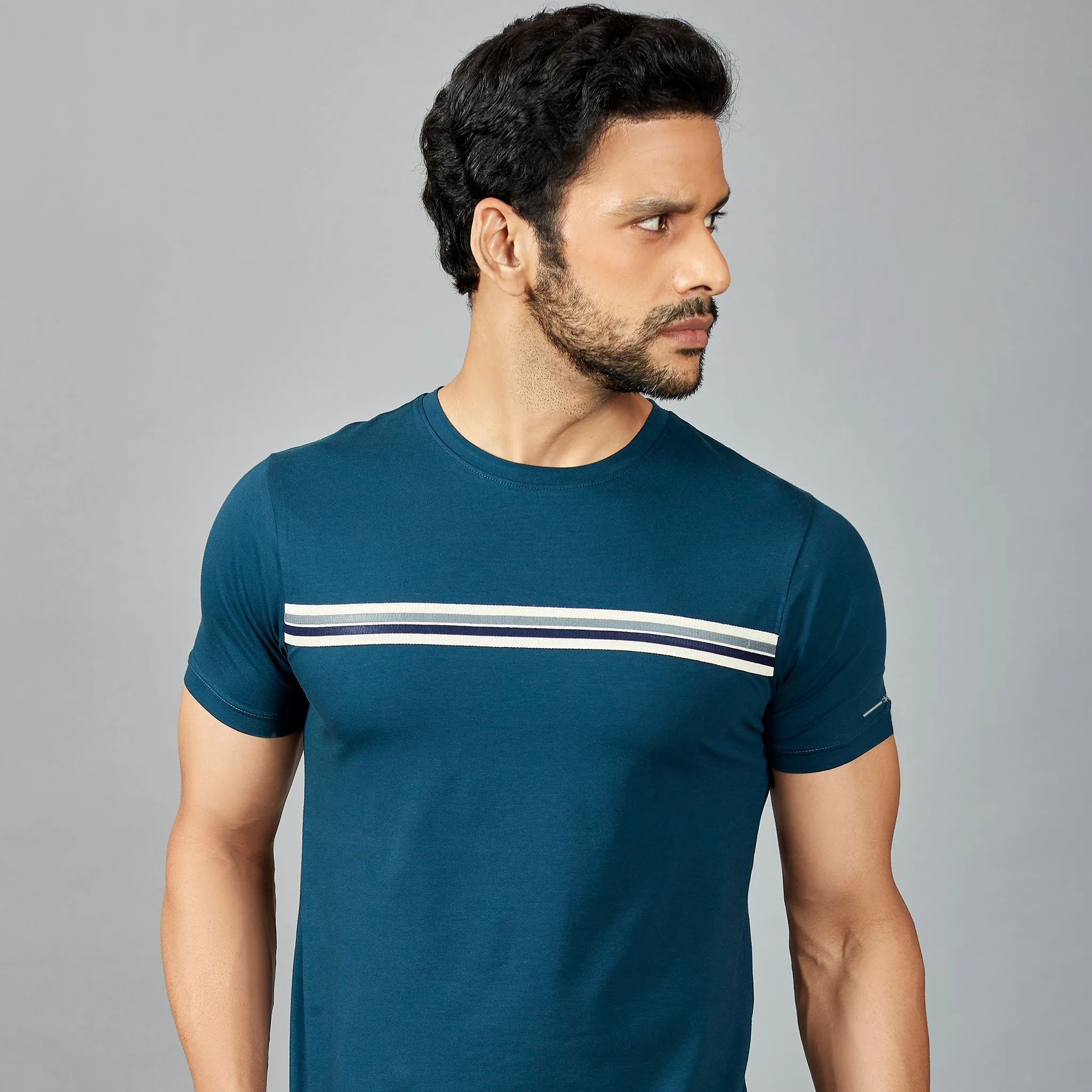 Light Blue Stripes T-Shirt