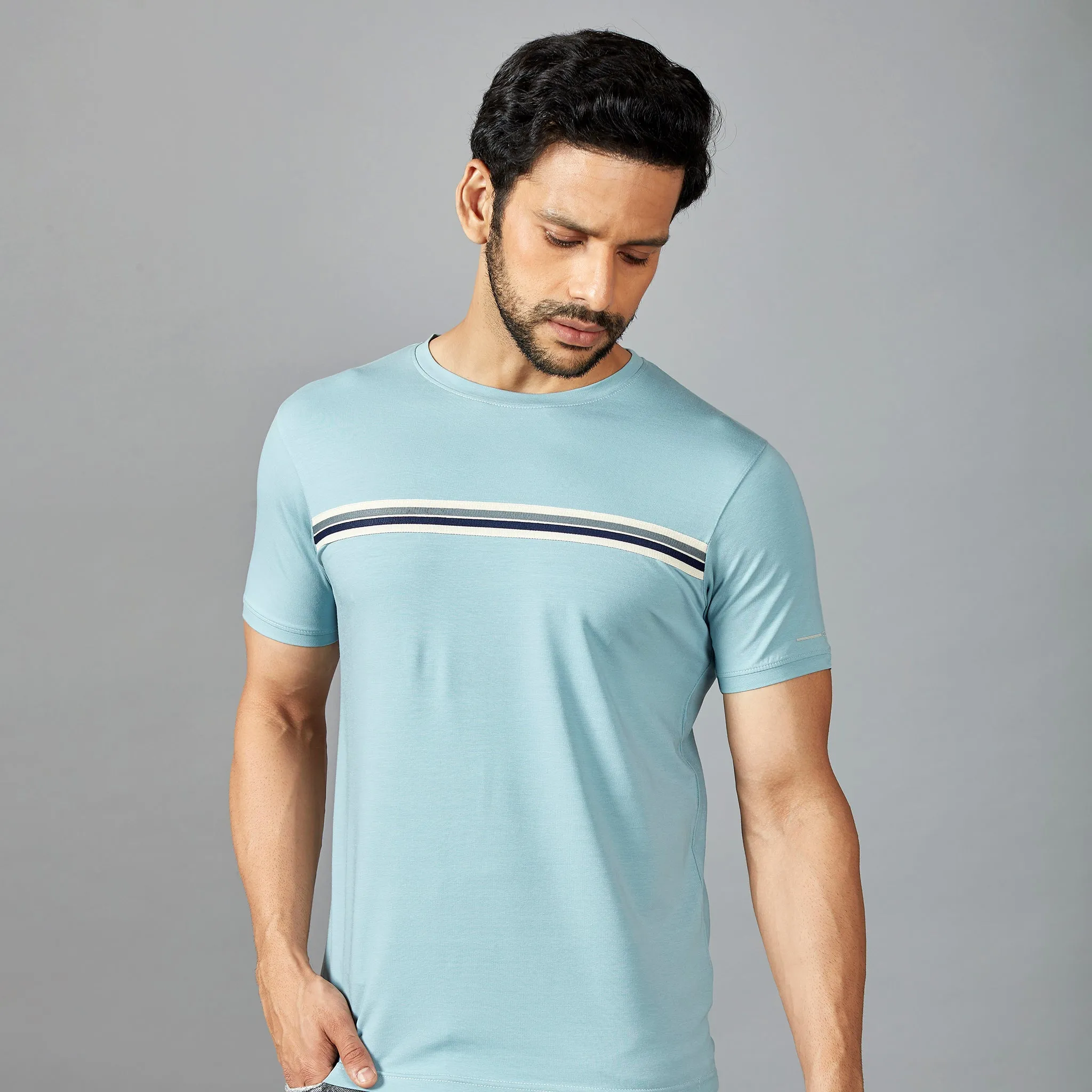 Light Blue Stripes T-Shirt