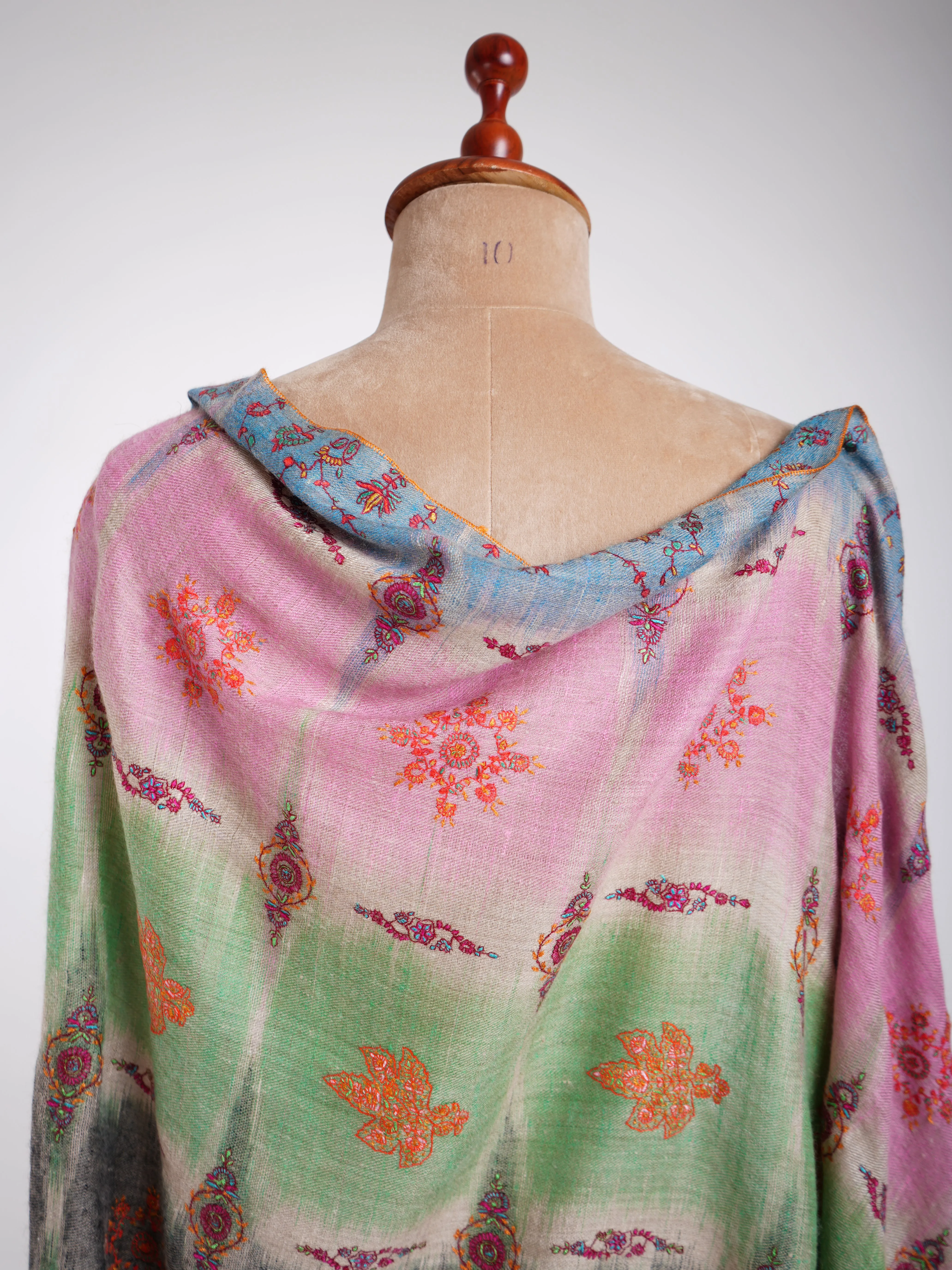 New Age Hand Embroidered Pashmina Shawl