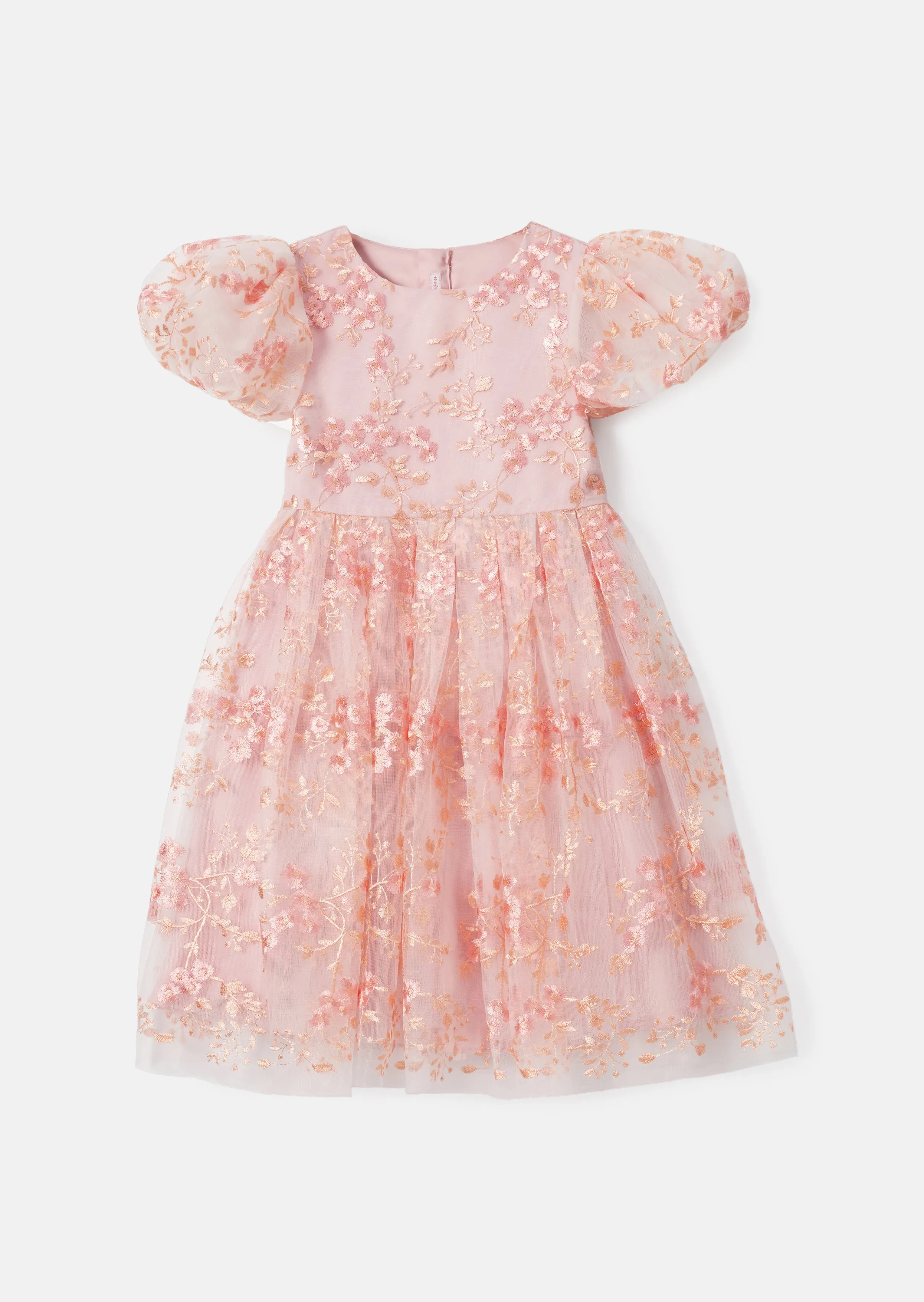 Noemie Pink Embroidered Dress