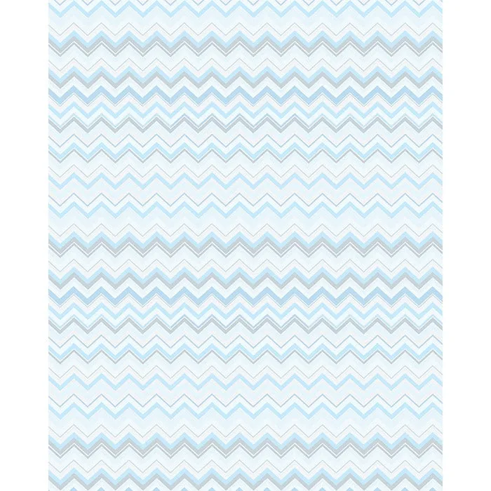 Ocean Blue Chevron Printed Backdrop