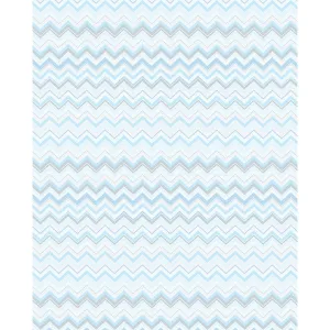 Ocean Blue Chevron Printed Backdrop