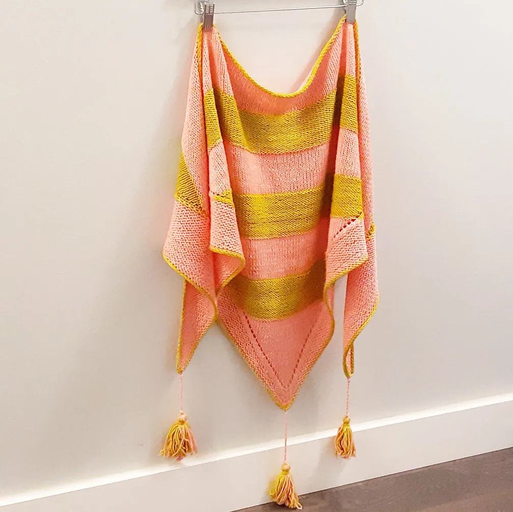 paralleling shawl {knitting pattern}