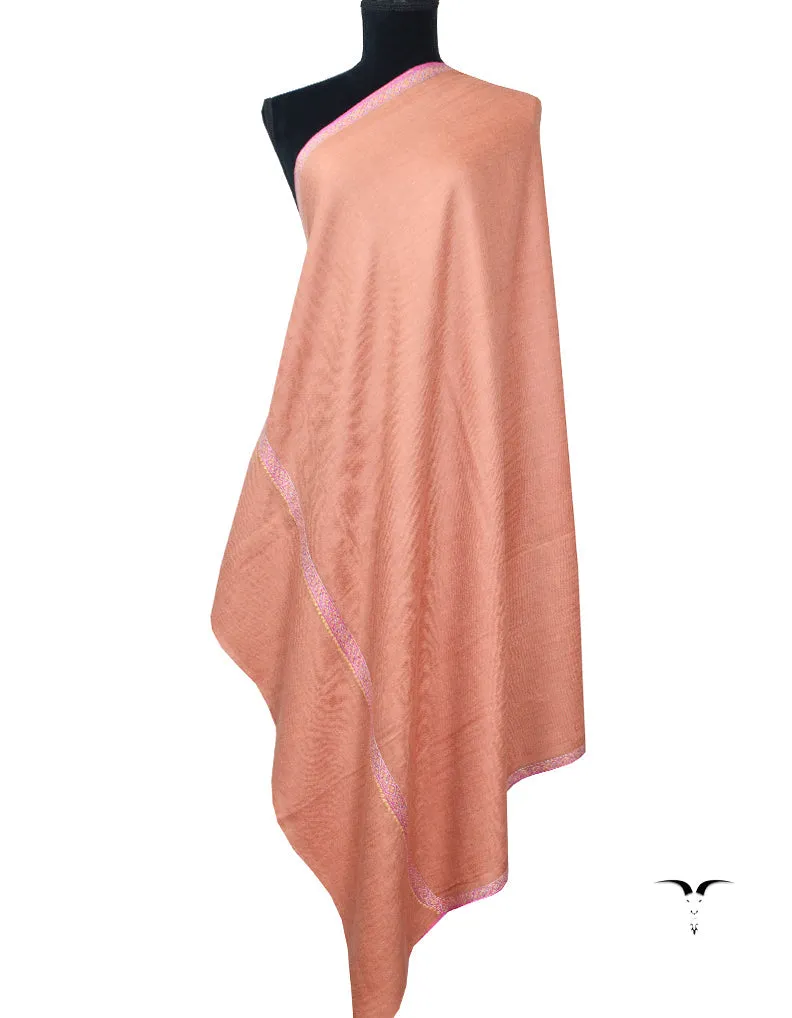 Pink Pashmina Shawl With Sozni Work 5470