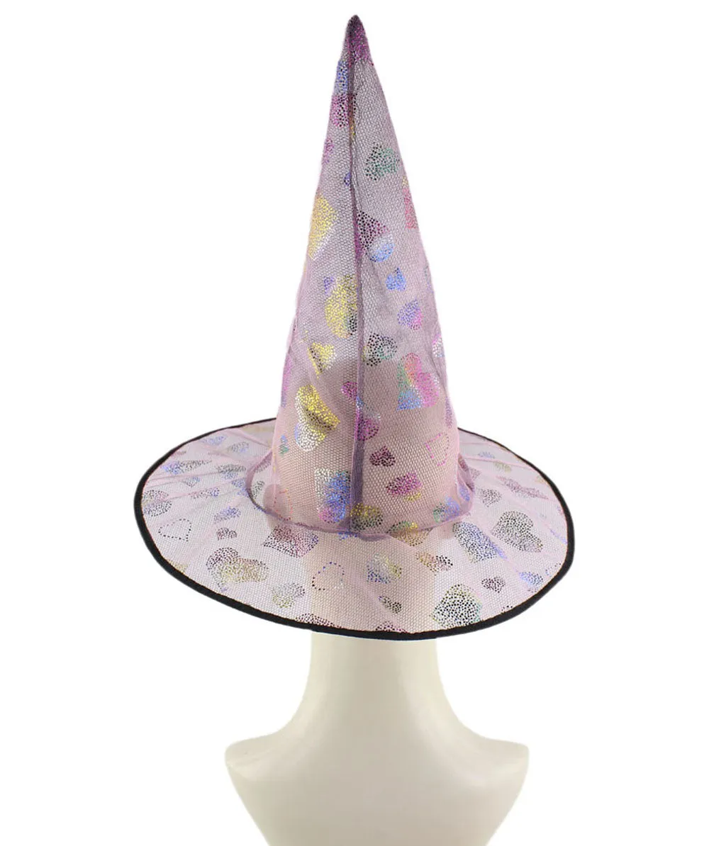 Pink Sweetheart Witch Hat