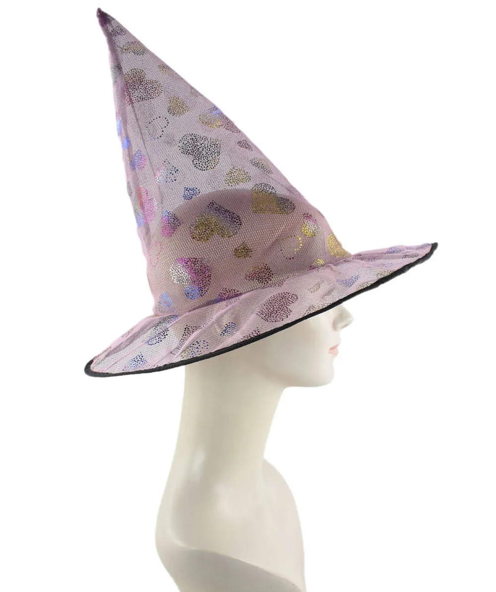 Pink Sweetheart Witch Hat