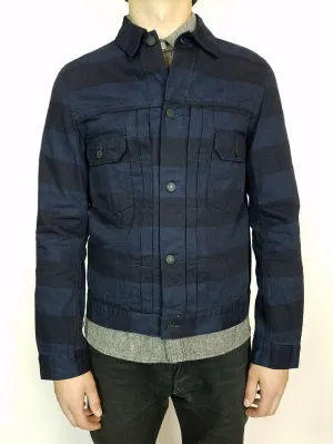 Pure Blue Japan Indigo Border Jacket