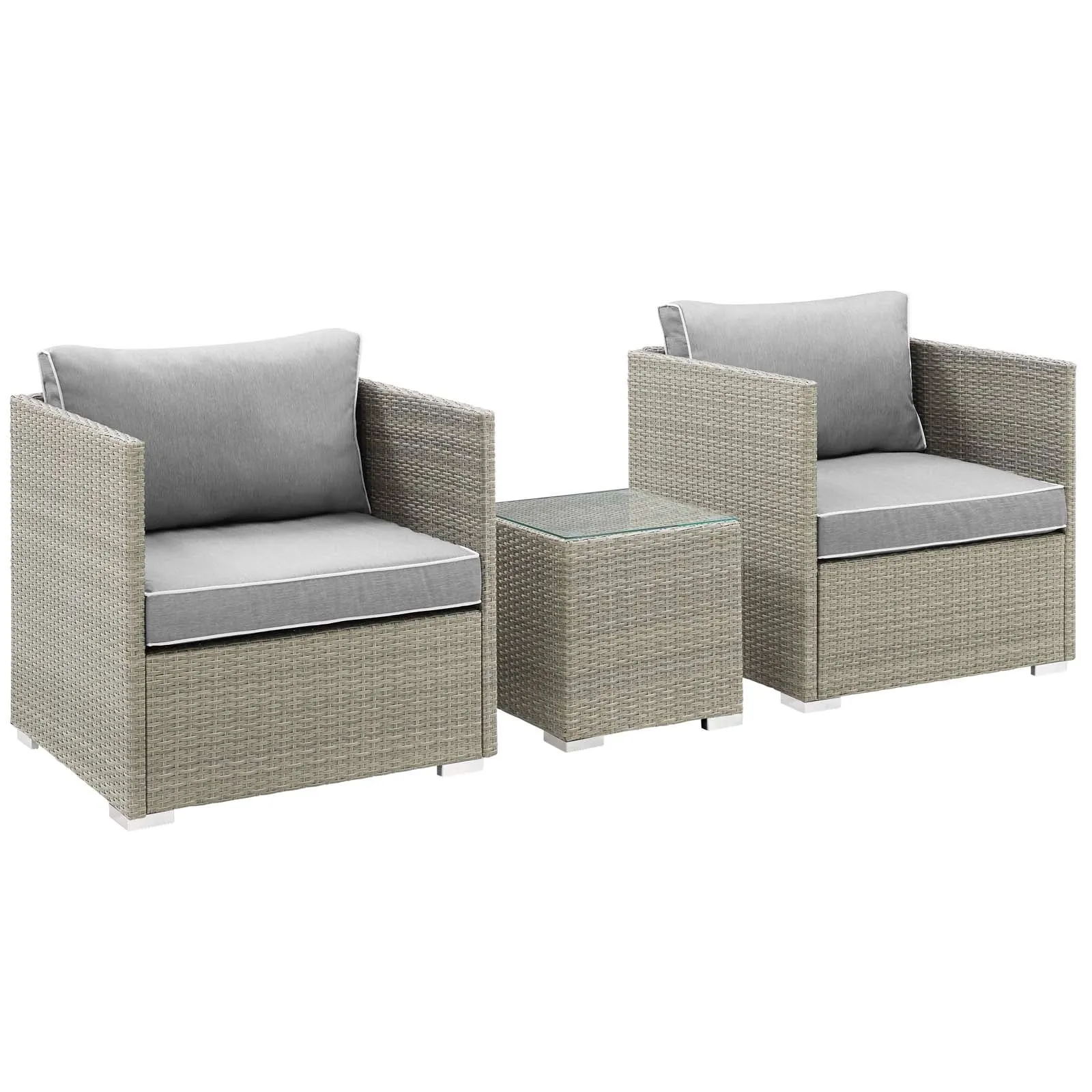 Repose 3 Piece Outdoor Patio Sectional Set