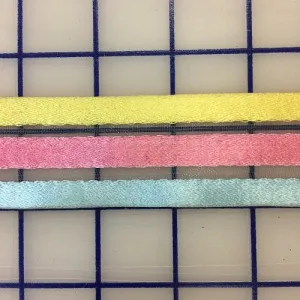 Ribbon on Horsehair - 1.5-inch Yellow Pink and Blue