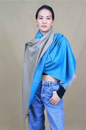 Rinzen Dual Colour Cashmere Stole