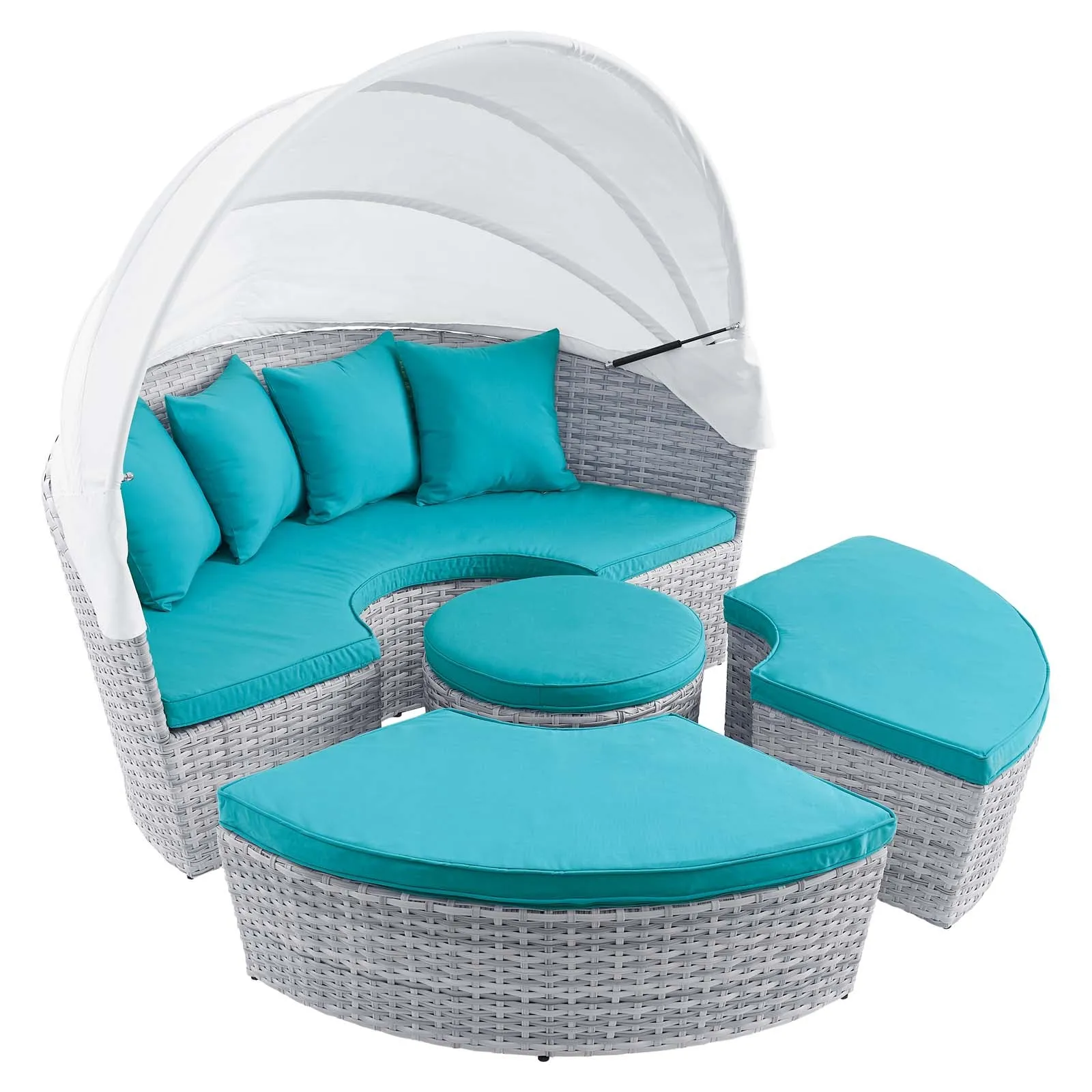 Scottsdale Canopy Sunbrella Outdoor Patio Daybed