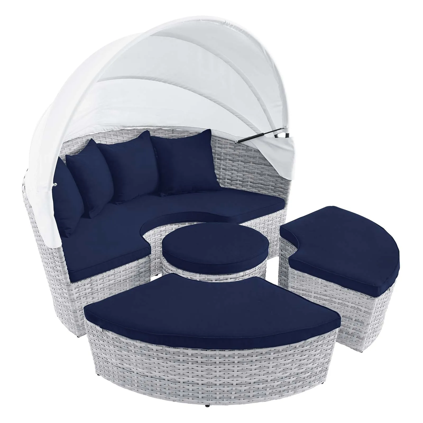 Scottsdale Canopy Sunbrella Outdoor Patio Daybed