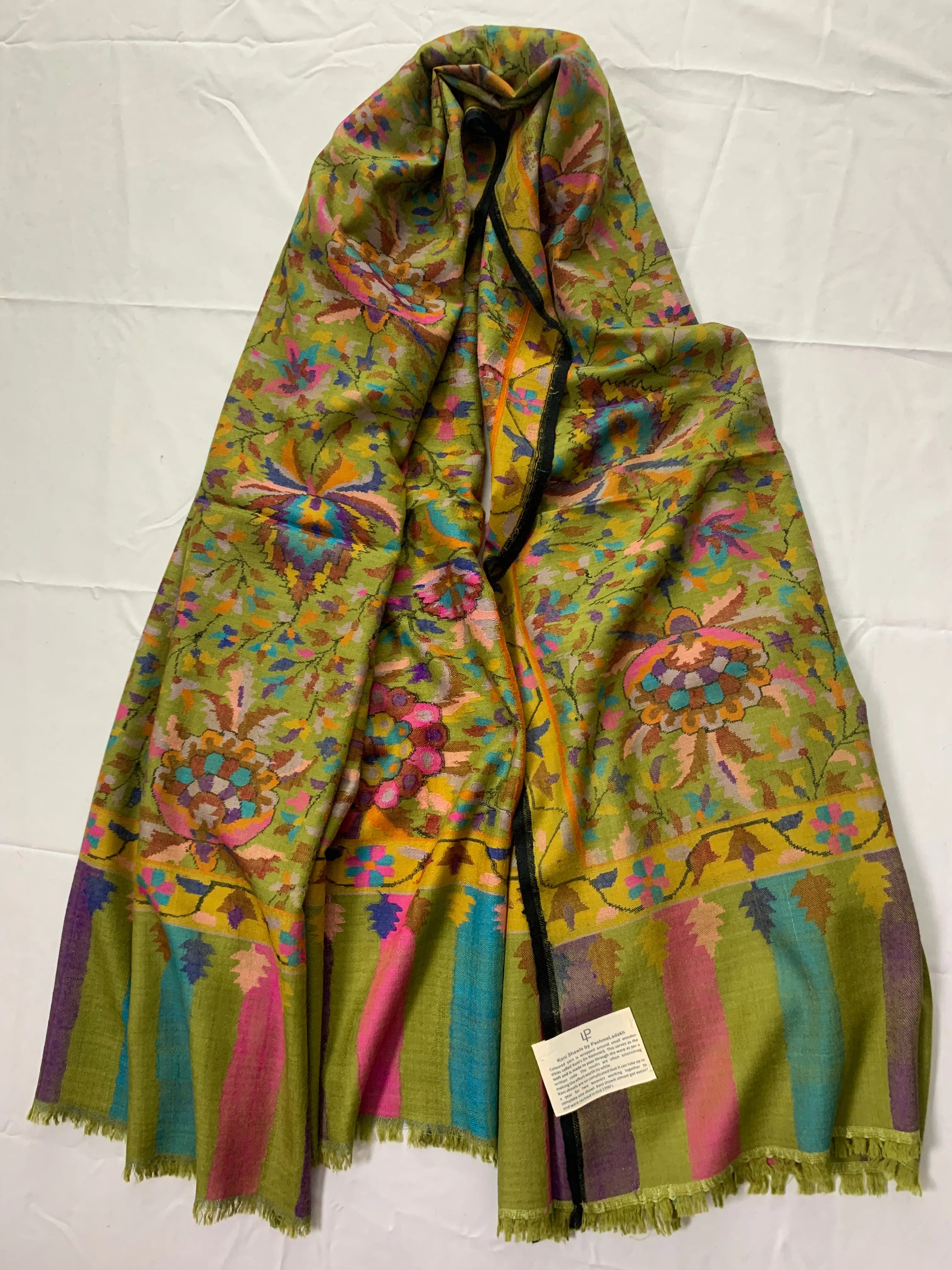 Shawluxe Multicolored Foral Kani Pashmina Shawl