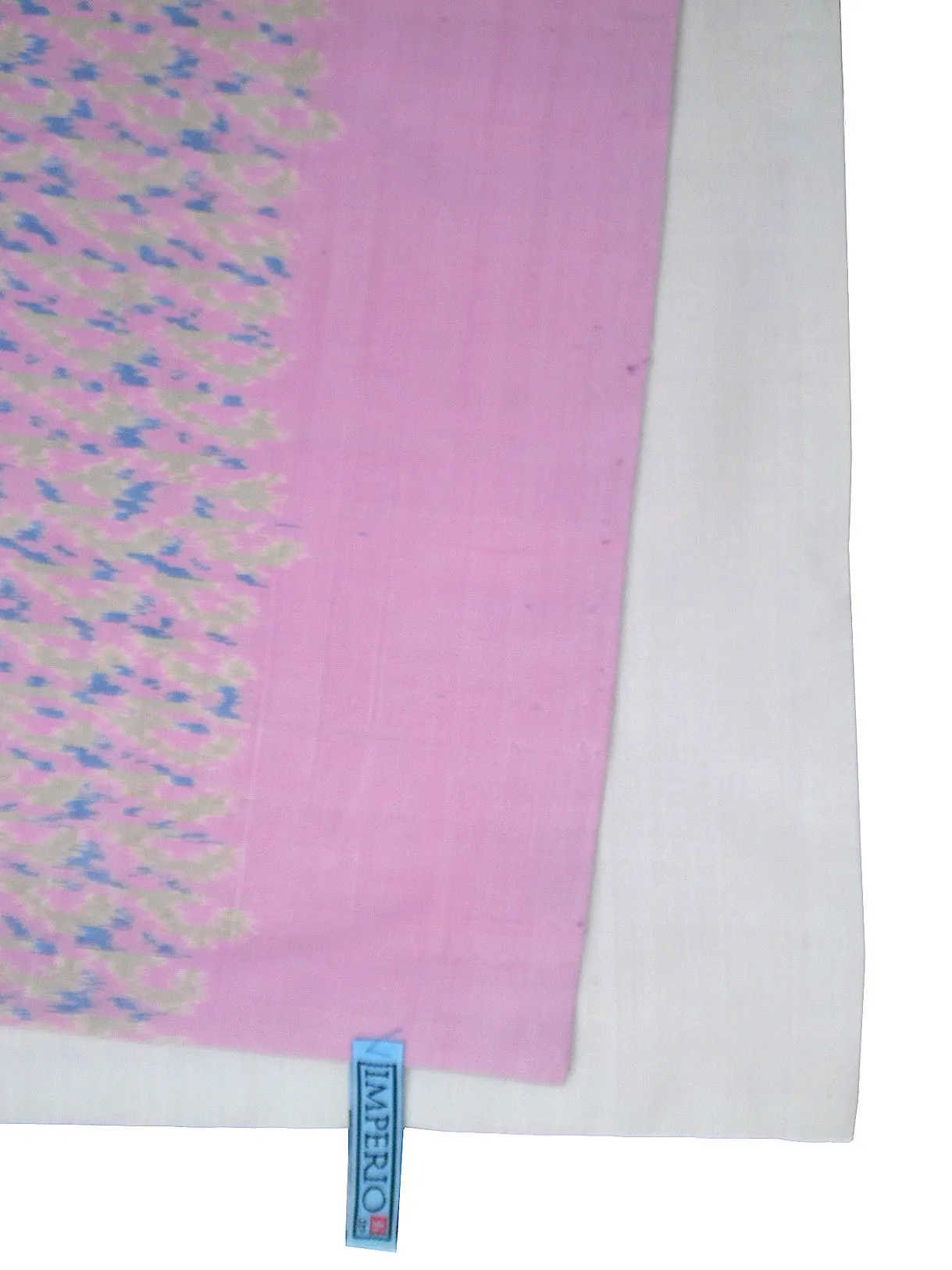 Silk Ikat Double Sided Shawl Baby Pink