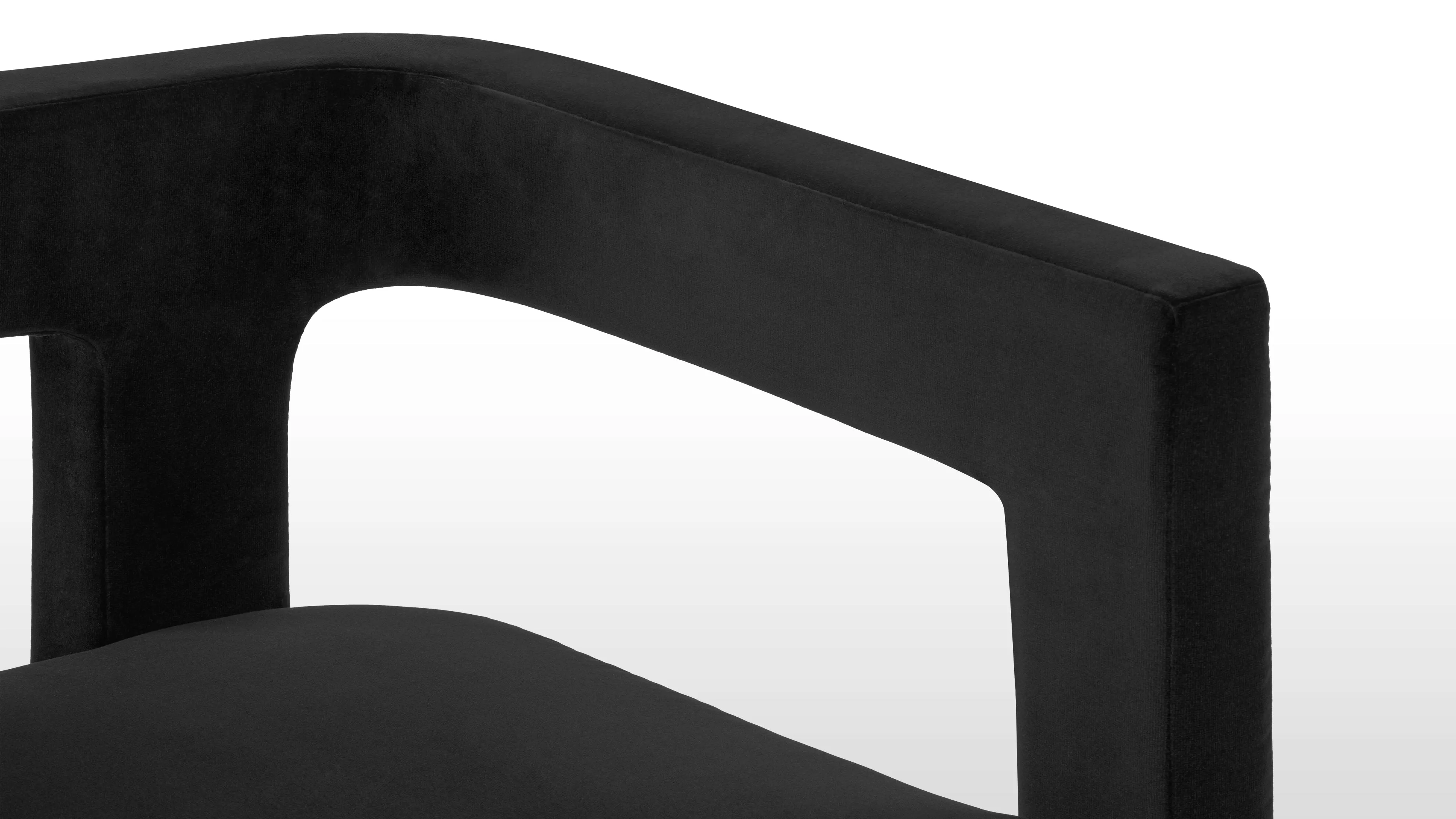 Tala - Tala Armchair, Jet Black Velvet