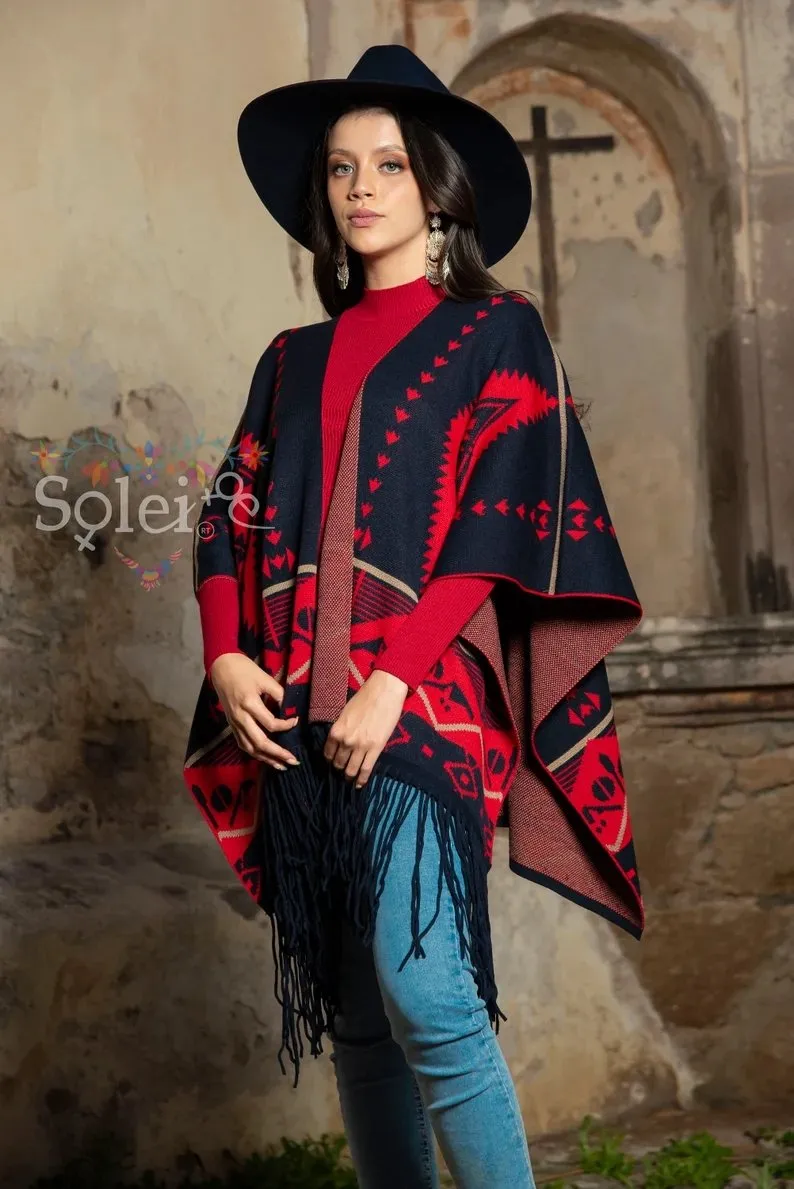 Traditional Mexican Cape. Capa Esther