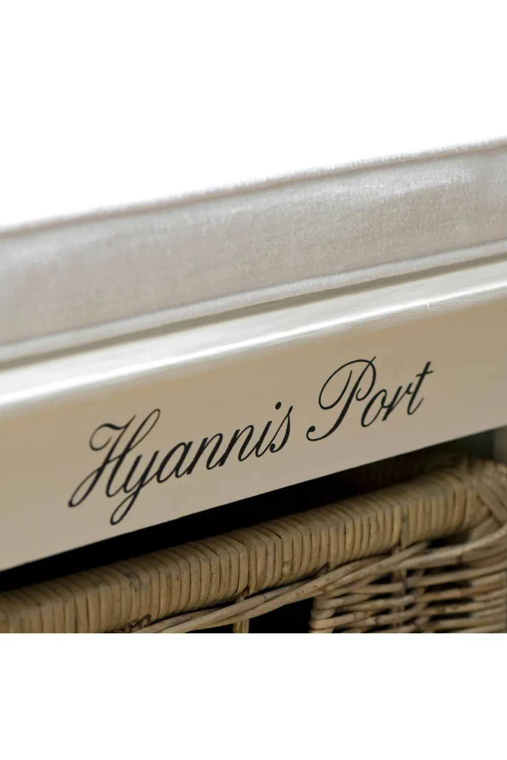 White Mahogany Storage Bench | Rivièra Maison Hyannis Port