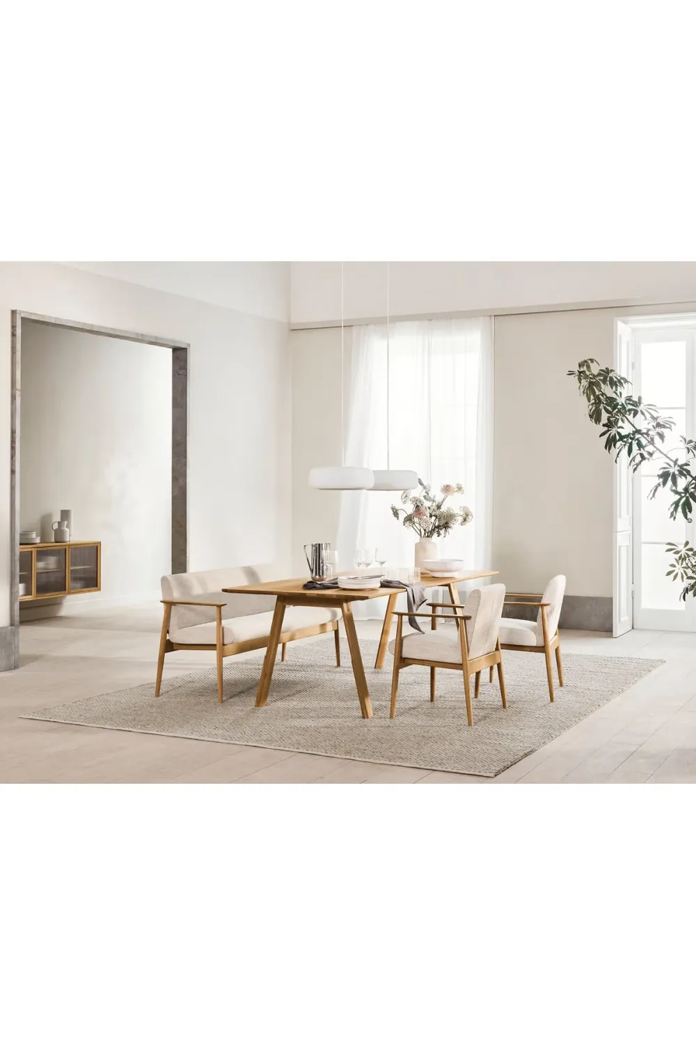 Wool Neutral-Colored Carpet 5'7" x 7'10" | Bolia Scandinavia