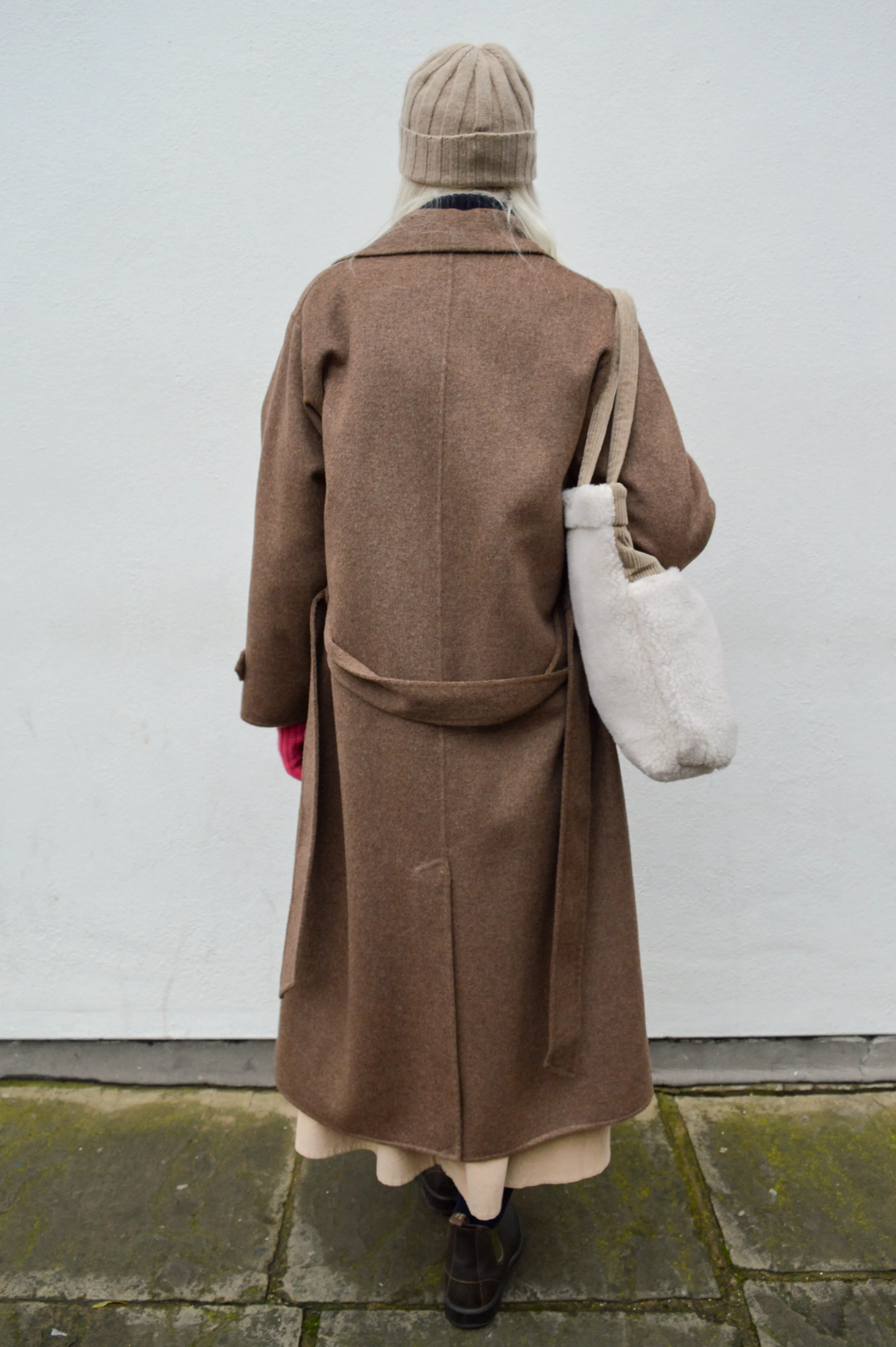 Yerse Handmade Wool Brown Coat